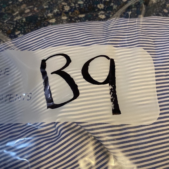 Zara button up striped floral statement long sleeve professional career office S - Picture 9 of 9